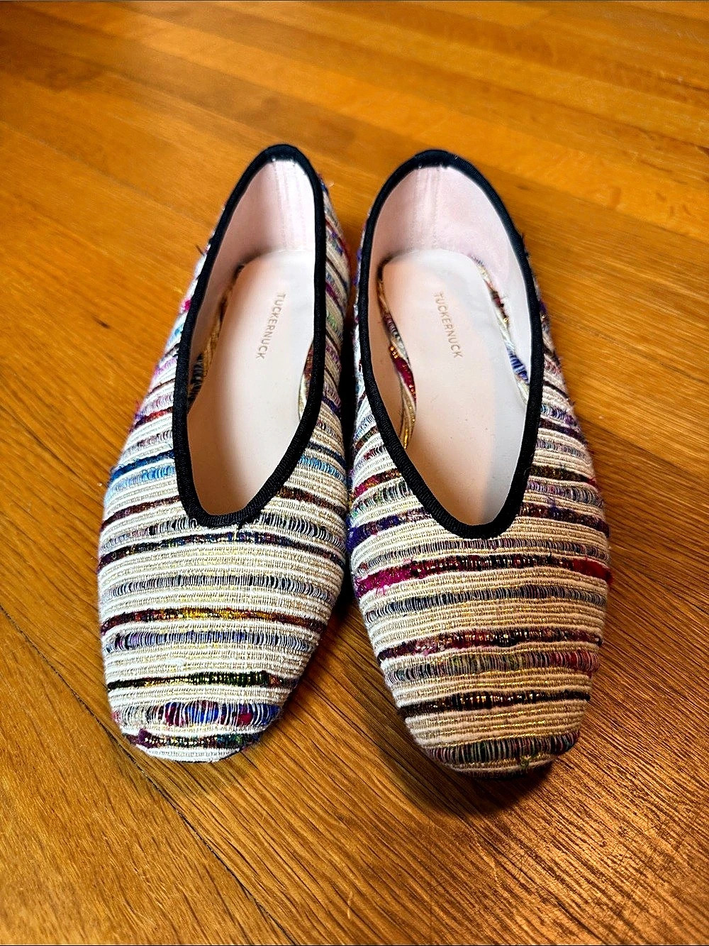 TUCKERNUCK Nina Flats Multicolor Striped US  9 1/2